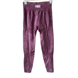 Victoria's Secret PINK Active Athletic Seamless Leggings Medium Stone Washed